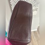 Coach Turnlock Chain Tote Burgundy Pebble Leather Photo 11