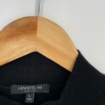 Lafayette 148  New York 100% Cashmere Sequin Funnel-Neck Sweater Black L Photo 6
