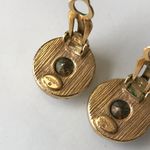 Givenchy  Vintage Gold Tone Clip On Earrings Photo 11