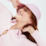 Fabletics Reversible Terry Bucket Hat Blush O/S NWT Photo 0