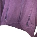 Athleta  CYA Stronger Purple High Neck Hooded Full Zip Sweater Medium #754 Photo 4