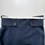 Karen Millen Navy Blue A-Line Flared Skirt US 6 | Button Waist Detail | Elegant Photo 1