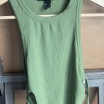 Forever 21 Green Cinch Side Crop Tank Photo 3