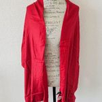 Jones New York  Bright Red Tassel Shawl Scarf New With Tags Photo 2