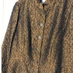 Coldwater Creek  jacket medium Quilted Bronze Casual Lightweight Button Down Photo 2