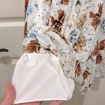 Cream Floral Spaghetti Strap Belted Mini Dress Photo 5