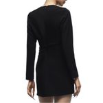ZARA  Black Long Sleeve V-neck Cut Out Hallow Out Sexy Party Mini Dress Photo 3