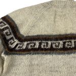 Handmade Alpaca Wool Sweater Artisan Hand Made in Bolivia Aztec Women's Size Medium VNeck Photo 6