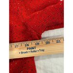 Jessica Howard Zip Up Tasseled Embossed Crew Neck Blazer Red Women's Size 12P Photo 6