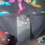 Vintage Michael Simon colorful criss cross mesh ribbon cardigan sweater Black Size L Photo 3