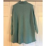 Amazon  mint green ribbed cowl neck oversized tunic sweater small Photo 4