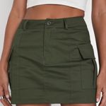 Lulus Trendsetting Aura Olive Green Cargo Mini Skirt Photo 0