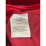 Modcloth 1X Red Velvet Wrap Bodysuit Deep V Neck 3/4 Sleeve Stretch Holiday Photo 6