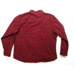 L.L.Bean Cotton Flannel L/S Shirt Red Black Plaid Button Front Preppy Womens XL Photo 1