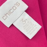 Chico's  Lace Sheath Dress Sz 16 Hot Pink Wedding Party Feminine Bold Cocktail Photo 9