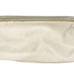 Victoria's Secret  Angel Makeup Travel Bag Case Oatmeal Beige Gold Studded Photo 3