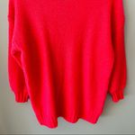 Aerie  Oversized Knit Pullover Sweater Pink Sz XS Photo 7