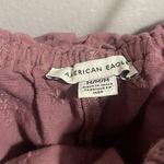 American Eagle Mauve Babydoll Ruffled Peplum Cropped Tank Top Photo 4