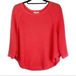 Eileen Fisher 100% Linen Coral Open Knit Too Sweater Sz Small Lagenlook Photo 0