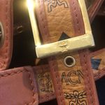 MCM Visetos Cognac Leather Monogram Bucket Tote Crossbody Shoulder Bag Near Mint Photo 15