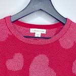 Coldwater Creek Fresh Red Lots of Love Sweater Size MP Photo 2