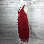 Amanda Smith  sexy formal ed halter neck tiered long dress size 10 Photo 6