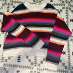 American Eagle  Sweater Cropped Striped Photo 0