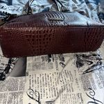 Etienne Aigner Rich Brown Crocodile Tote Photo 4