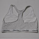 Calvin Klein White & Black Polka Dot Racerback Bra Photo 4