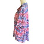 Coral Bay  Women's Short Sleeve top 3X Pink Blue White Photo 2