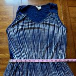 Deletta Anthropologie Janie Jersey Dress Blue Motif White Women’s Medium Photo 11
