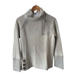 prAna  The Lucia Wool Women's Natural Cream Sweater Button Accents Size M Photo 7