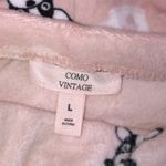Como vintage pink soft pajama pants size large dog puppy print Photo 2