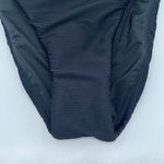 J.Crew NWT Black Ribbed High Rise Cheeky Bikini Swim Suit Bottom Size XXS Photo 4