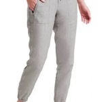 Athleta  Gray Cabo Linen Jogger Pants Size 10 Petite  Style 405720 Photo 0