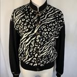 St. John  | Animal Print Cardigan Sweater Photo 0