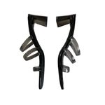 Abound  Ethan Black Smoke Translucent Heel  Strappy Slide Sandals Size 9 Photo 2