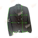 United Colors Of Benetton Benetton Black Wool 3-Button Blazer Jacket Large Corpcore Career Workwear Photo 7