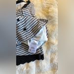 Reformation Black and White Checkered Mini Dress Photo 14