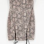 Meshki Snakeskin Strapless Mini Dress S Photo 0