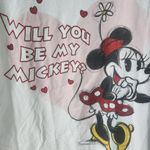 Disney Minnie Mouse Heart "Will You Be My Mickey?" Valentine Womens T Photo 8