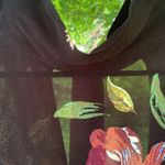 Free People  Black Dress with Flowers open Back M Photo 2