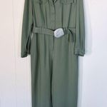 & Other Stories NWT & Other Stories Long Sleeve Belted Sage Green Women's Jumpsuit 10 Photo 1
