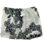 MGT Industries White Black Lace Sheer Lounge Sleep Shorts Womens Small Photo 4