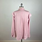 Anthropologie Cloth & Stone Pink Ruffle Button Down Shirt Photo 6