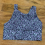 Kyodan  Lavender and Black Animal Print Tank Top Photo 0
