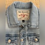 True Religion  Trucker Jacket Women's M Light Wash Denim Oversized Photo 1