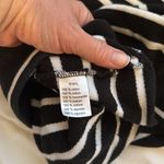 Lacoste Black and White Striped Hoodie, 3/4 sleeve, Size 42 (10/L) Photo 10