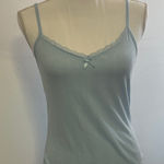 HYFVE Sky Blue Lace Trim Tank Top Photo 0