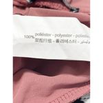 ZARA Flowy Pull On Crop Pants High Waisted High Rise Wide Leg Slits Mauve Small Photo 10